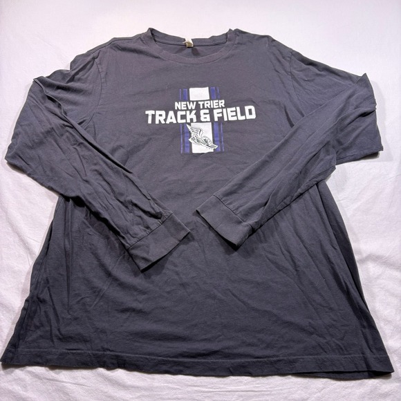 Other - New Trier Track Field Long Sleeve T Shirt Mens 2XL Gray Athletic Running